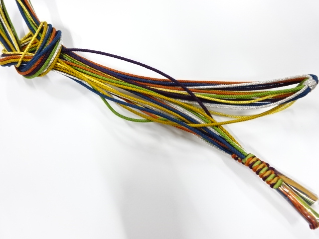 未使用品　正絹　手組帯締め